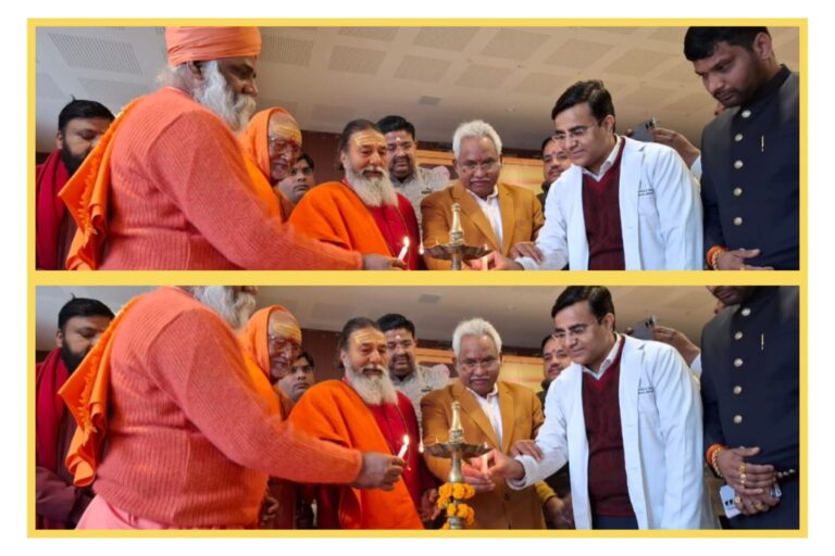 व्याख्यान:वरिष्ठ कैंसर सर्जन डाॅ पंकज कुमार गर्ग ने महंत इंदिरेश के शिविर मे कैंसर जागरूकता पर दिया व्याख्यान