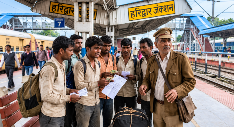 हरिद्वार रेलवे स्टेशन पर ठगी का बड़ा खेल, टीटी का ‘मामा’ बनकर मजदूरों को लगाया लाखों का चूना